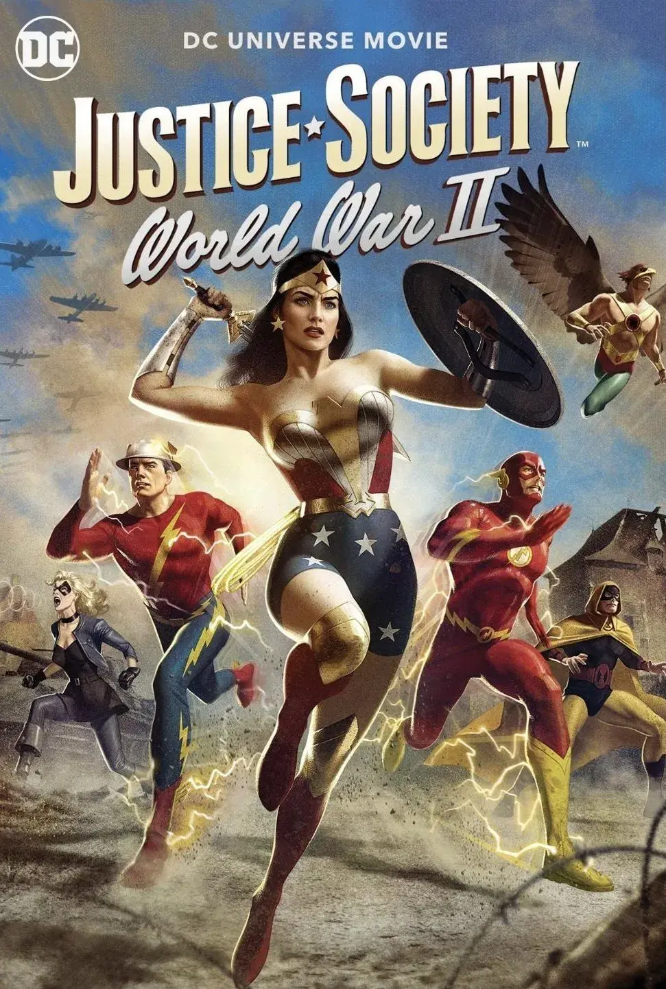 images of the movie Justice Society: World War II