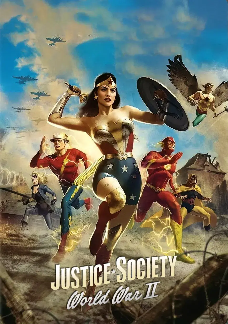 images of the movie Justice Society: World War II