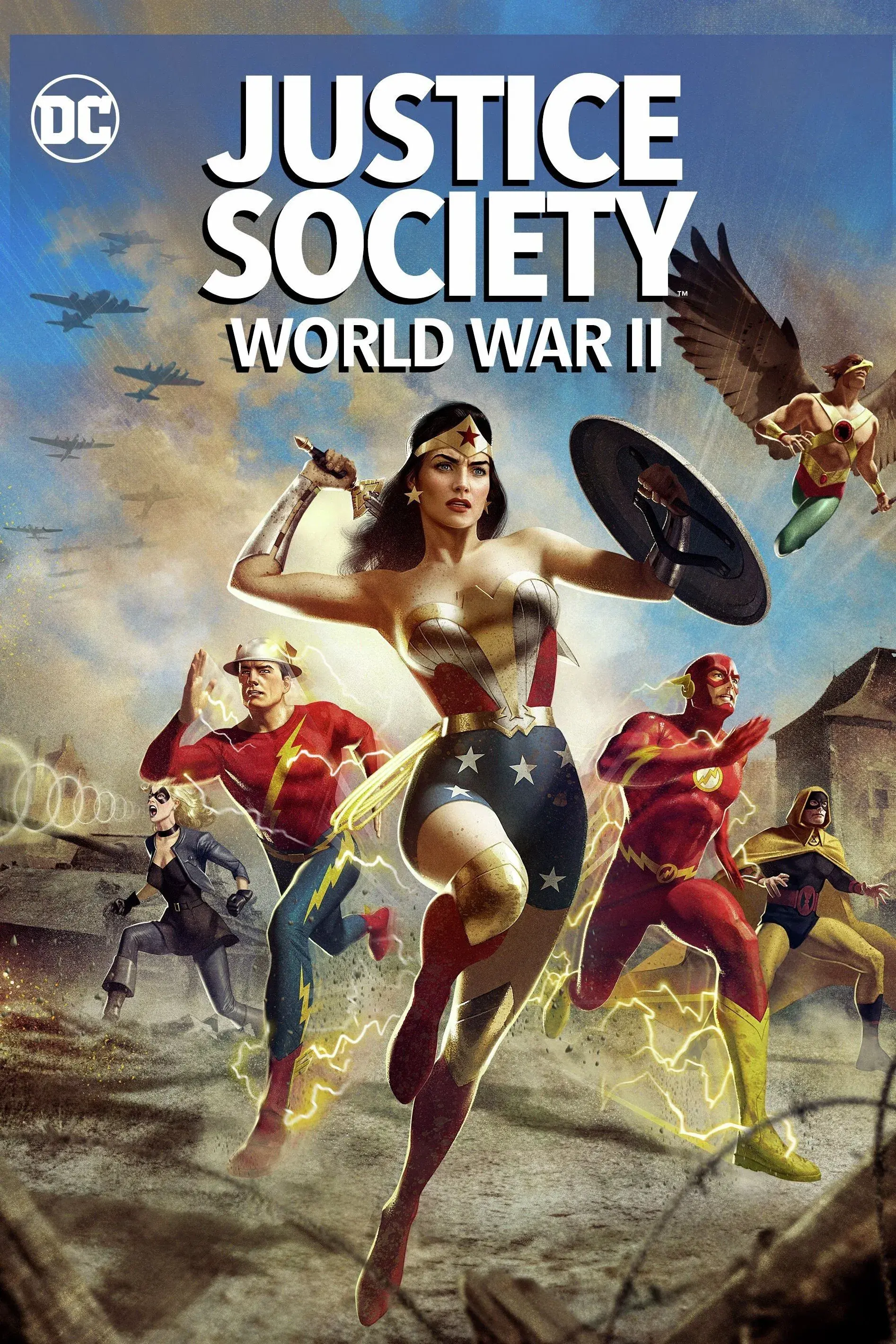 images of the movie Justice Society: World War II