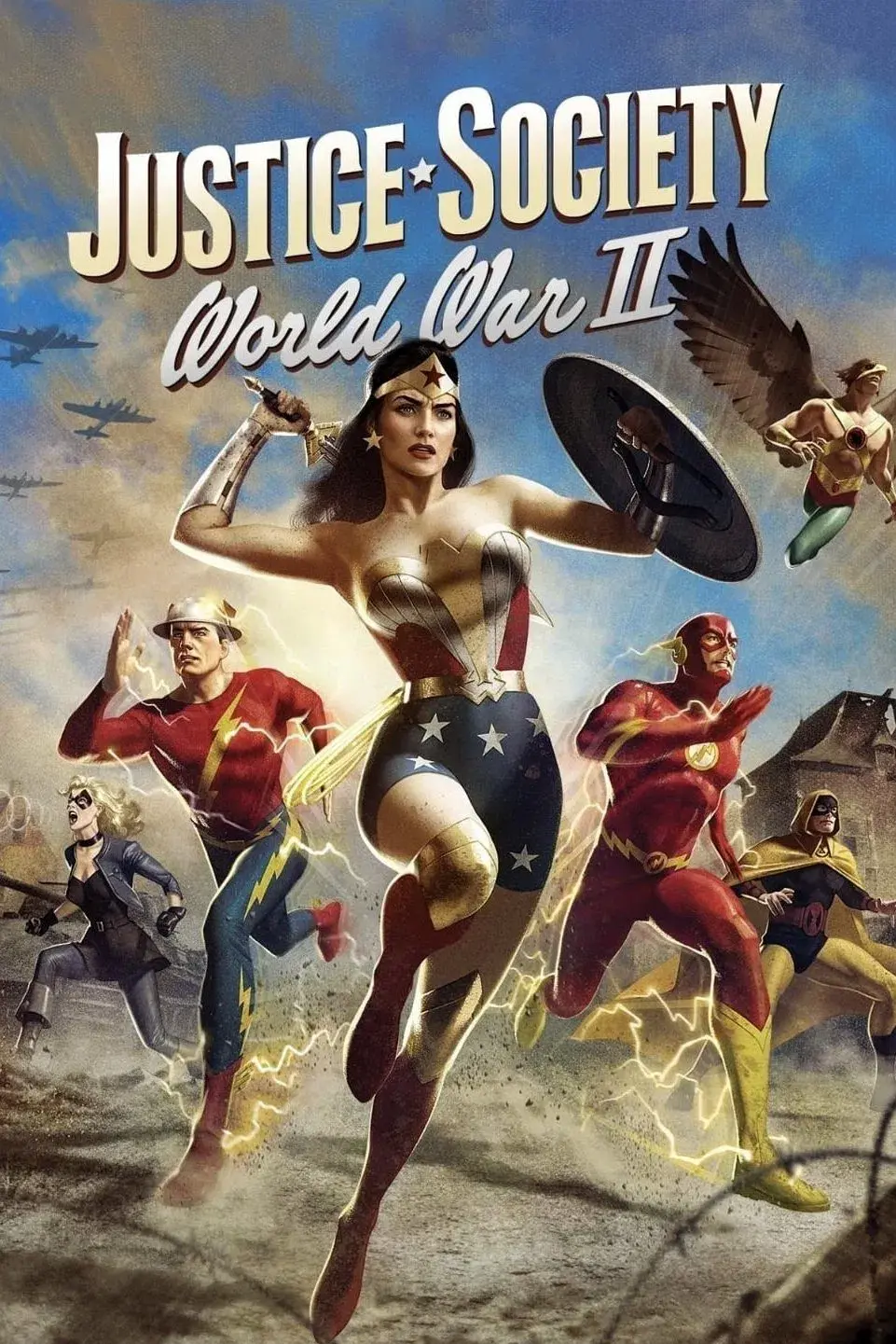 images of the movie Justice Society: World War II