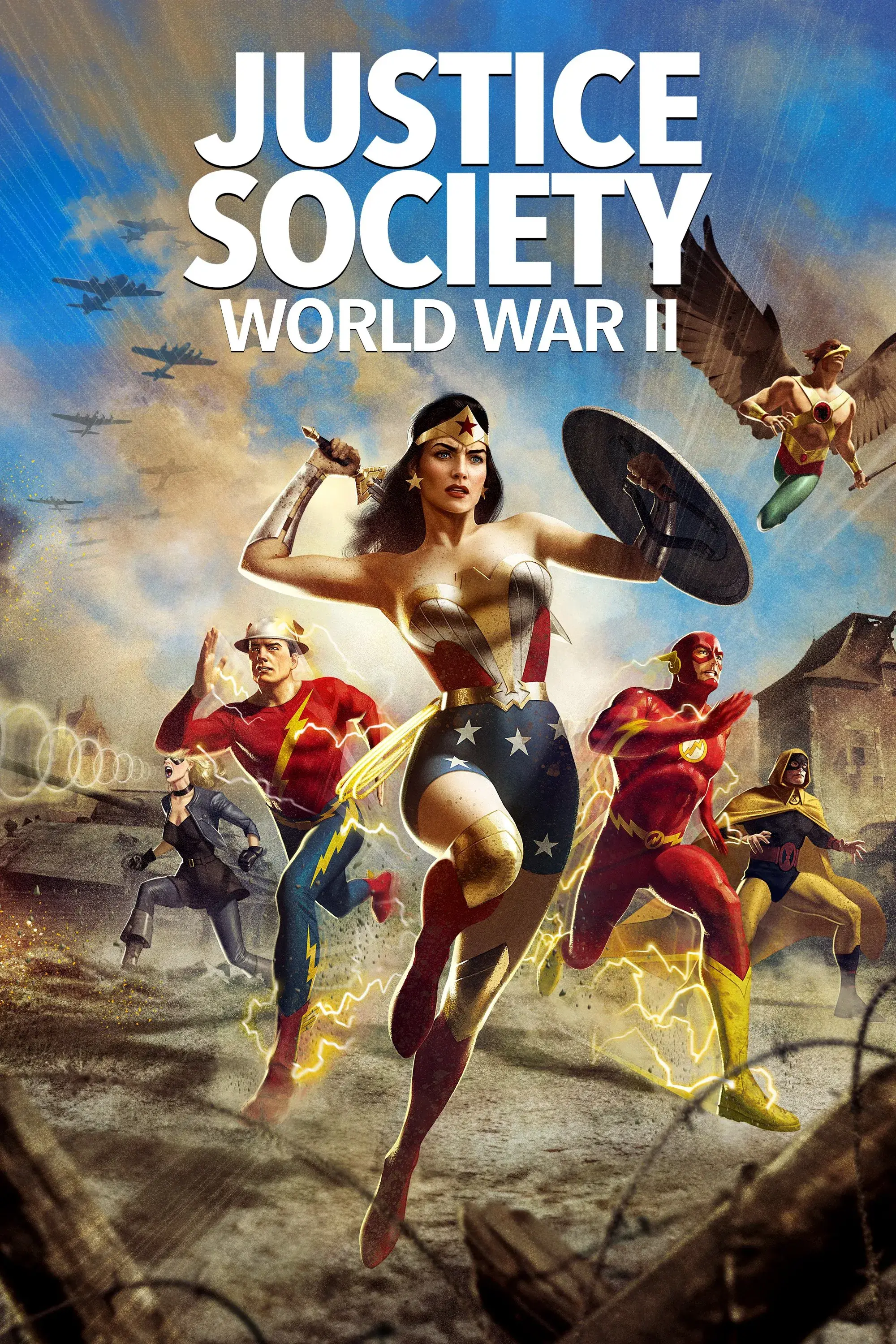 images of the movie Justice Society: World War II