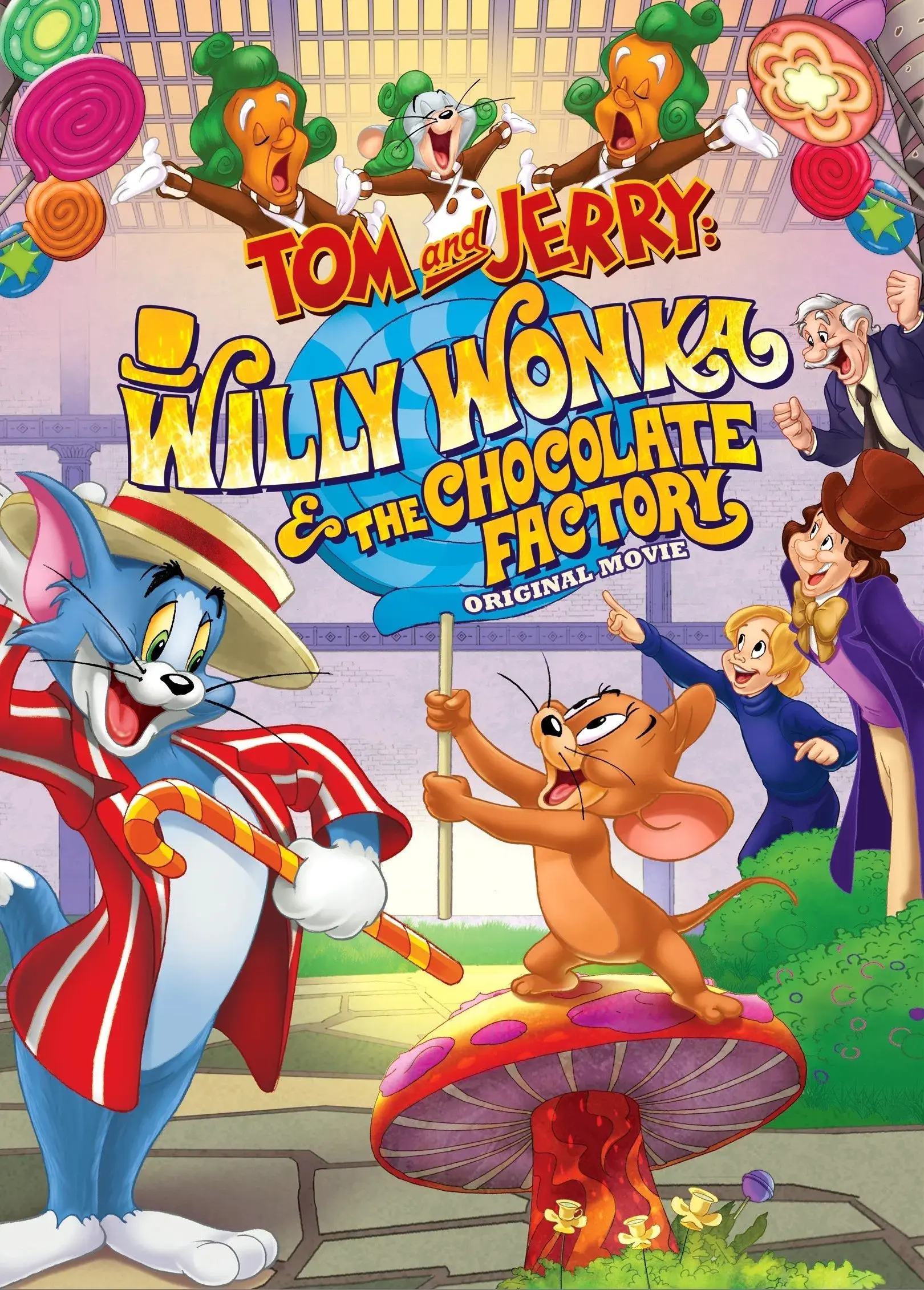 images of the movie Tom and Jerry: Willy Wonka and the Chocolate Factory