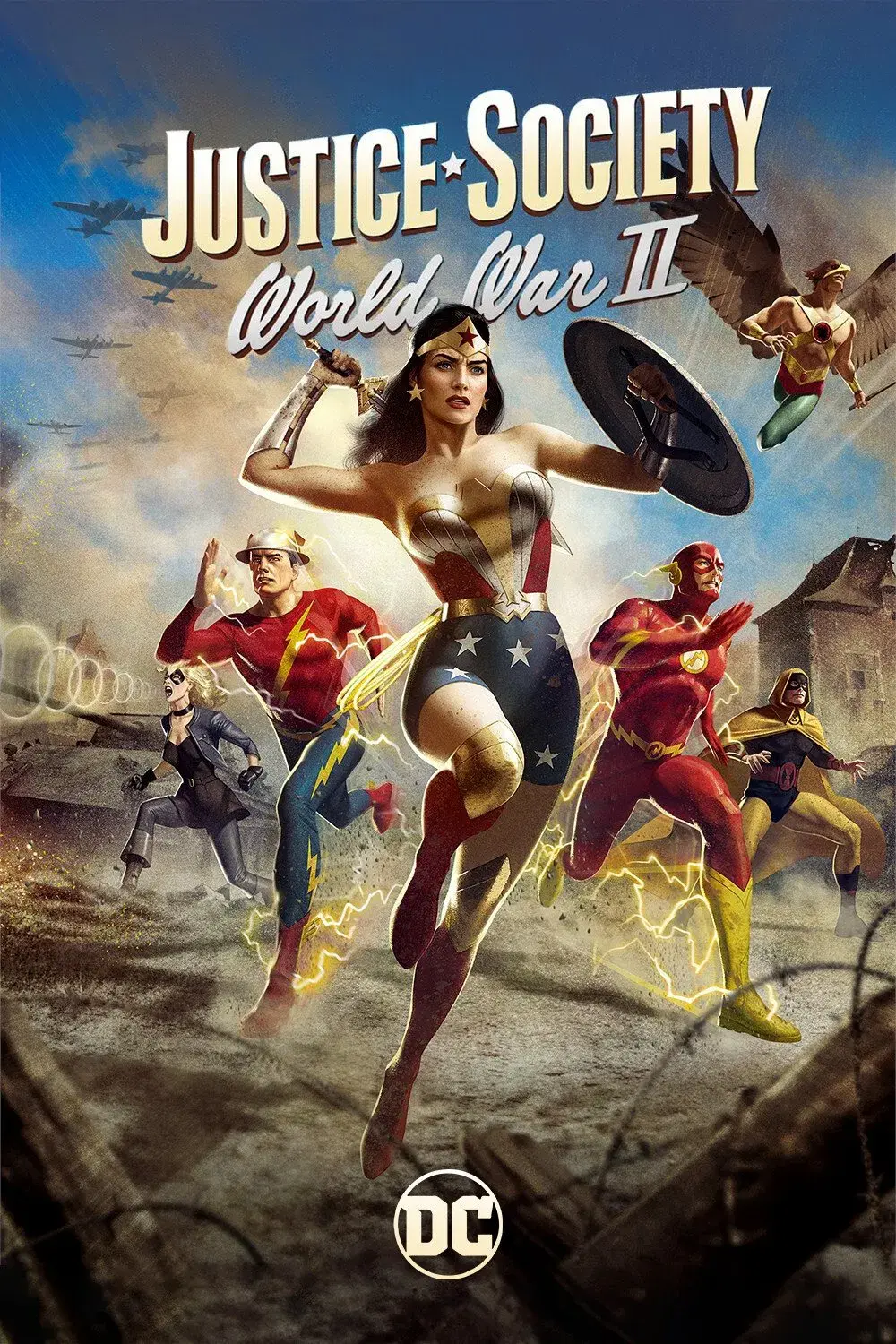 images of the movie Justice Society: World War II