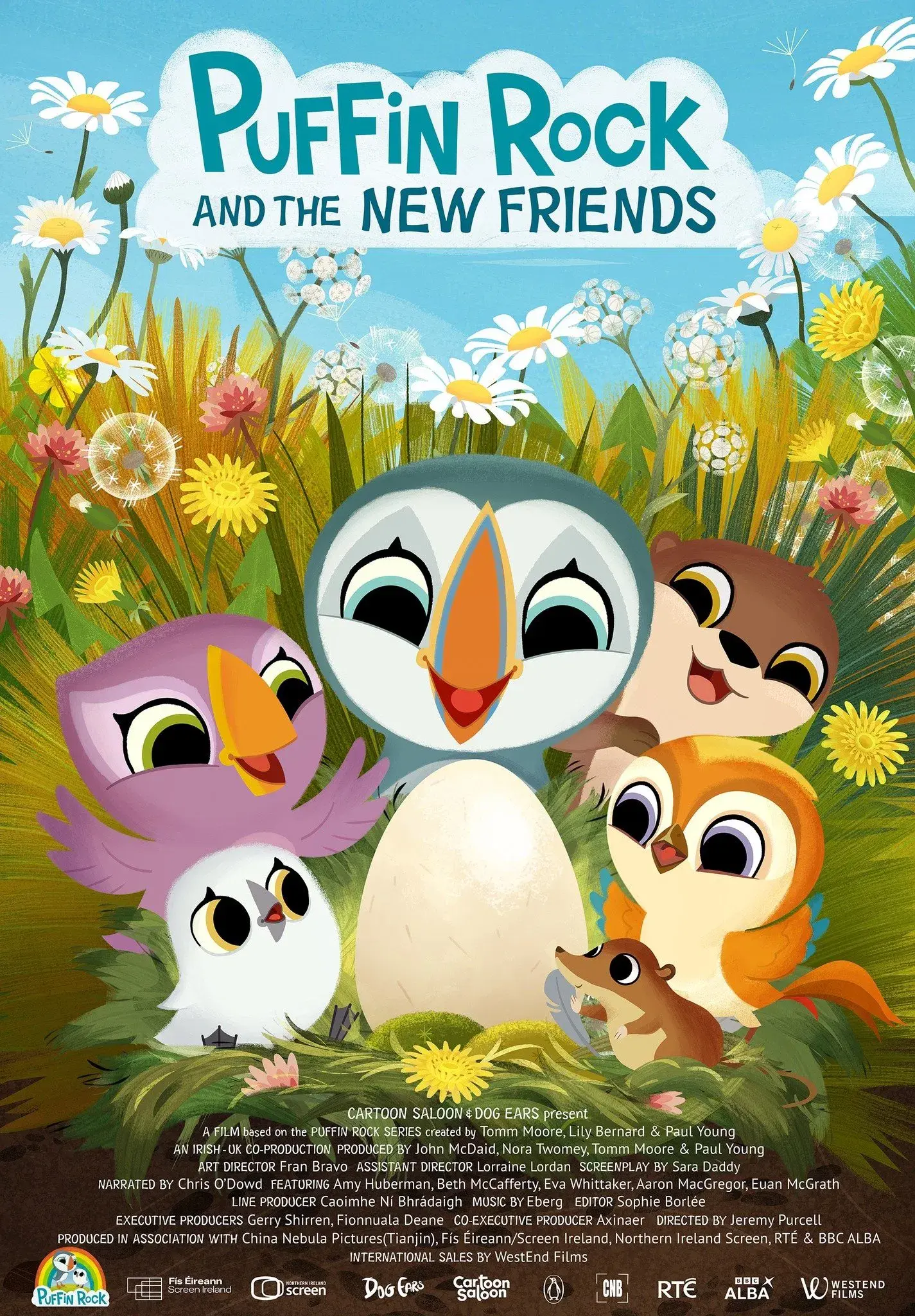 images of the movie Puffin Rock and the New Friends