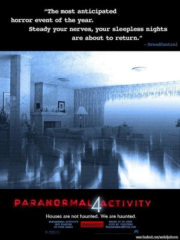 images of the movie Paranormal Activity 4