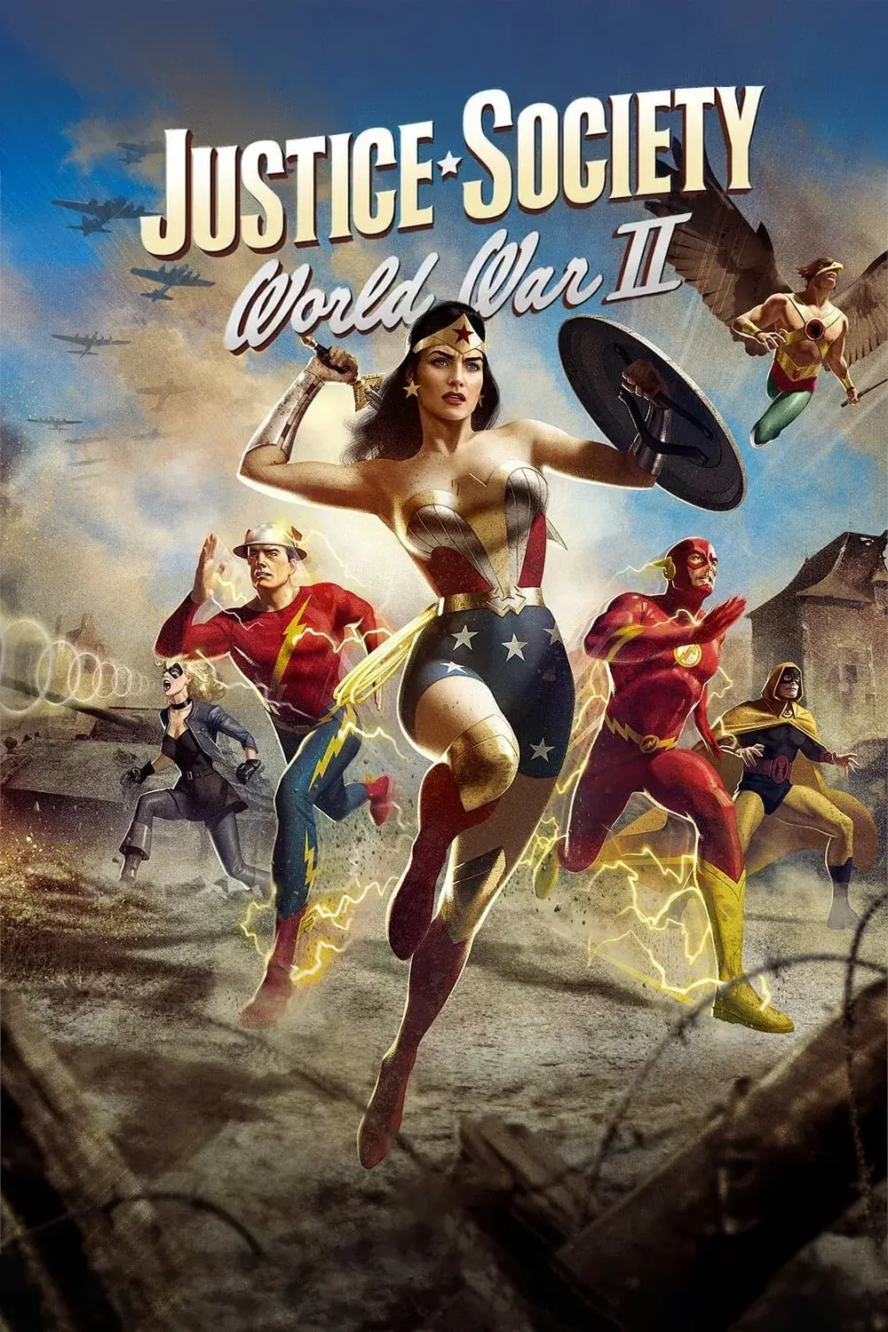 images of the movie Justice Society: World War II