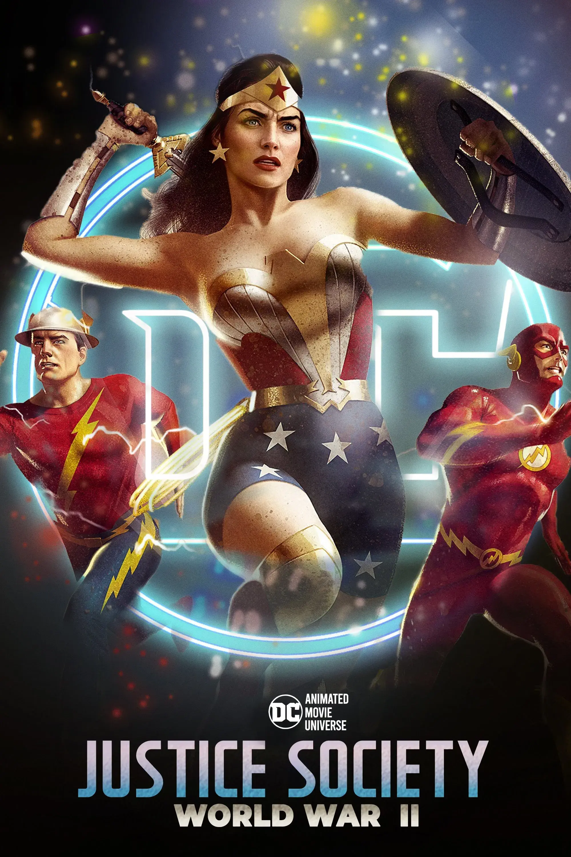 images of the movie Justice Society: World War II